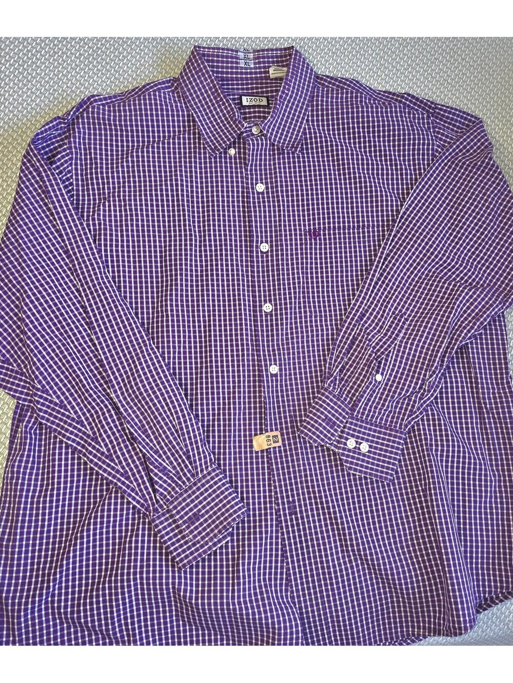 Men's purple eyes odd long sleeve button down size XL